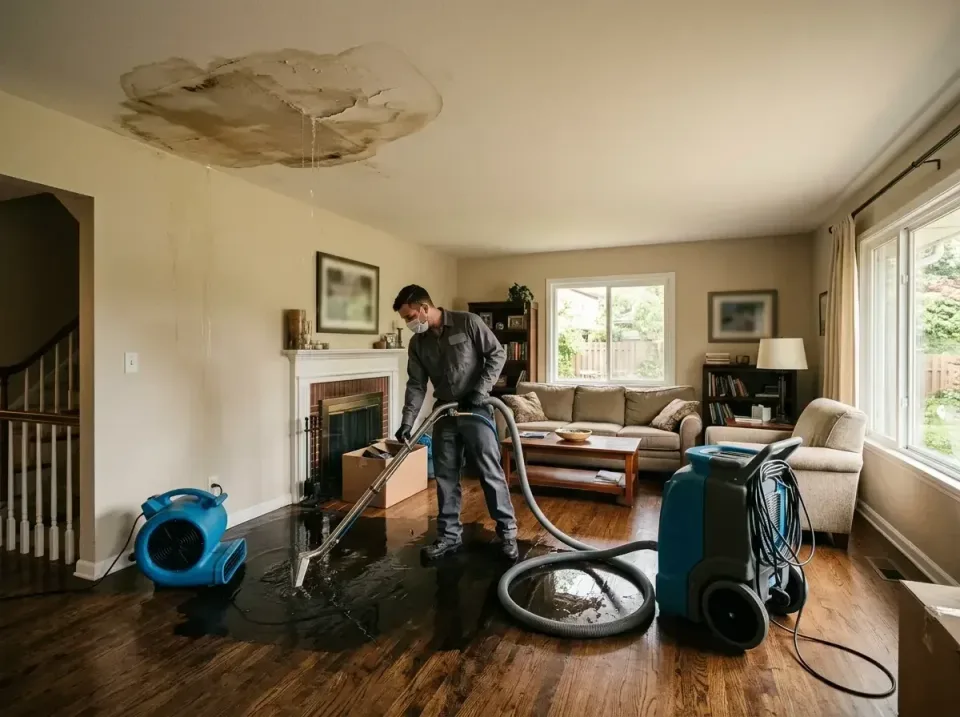 attic-pipe-burst-ceiling-drip-008 — frequently asked questions, Water Damage Restoration & Carpet Care in Andover, MN